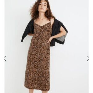 Madewell Leopard Print Midi Dress